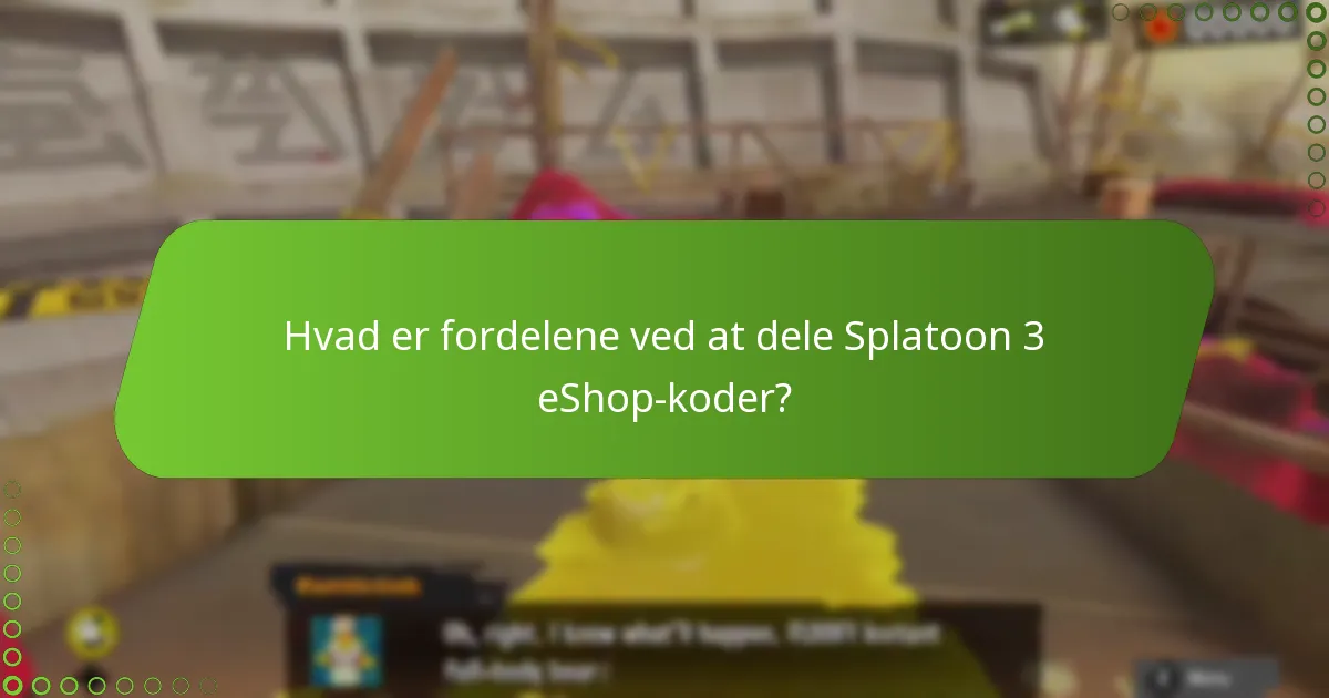 Hvordan kan jeg dele Splatoon 3 eShop-koder med venner og familie?