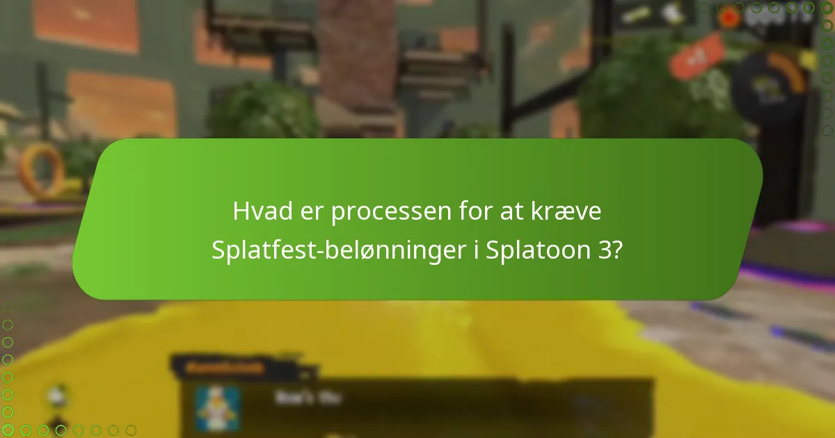 Hvem er berettiget til Splatfest-belønninger i Splatoon 3?