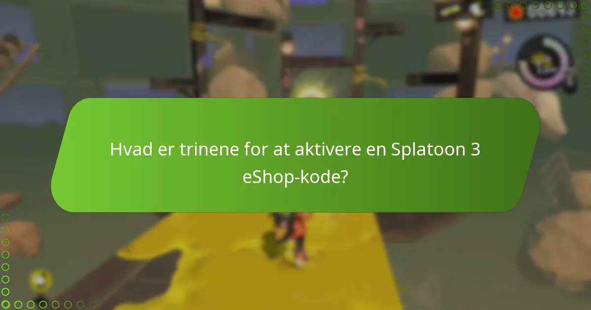 Hvilke fejlfindingstrin kan jeg tage, hvis min Splatoon 3 eShop-kode ikke virker?