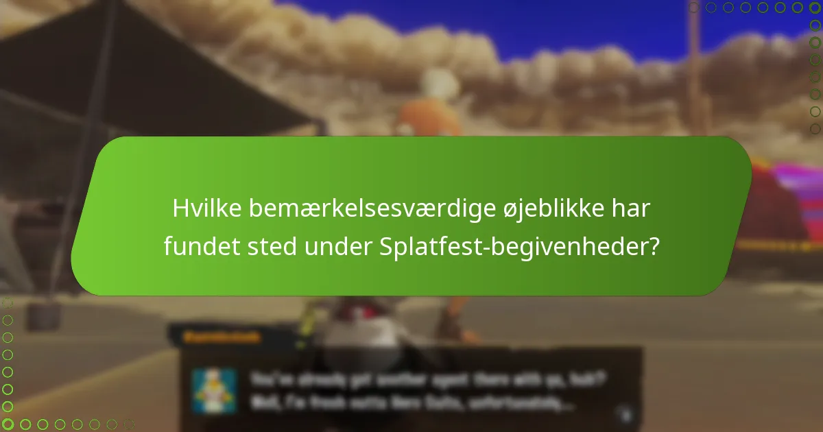 Hvordan sammenlignes tidligere Splatfest-begivenheder med hinanden?