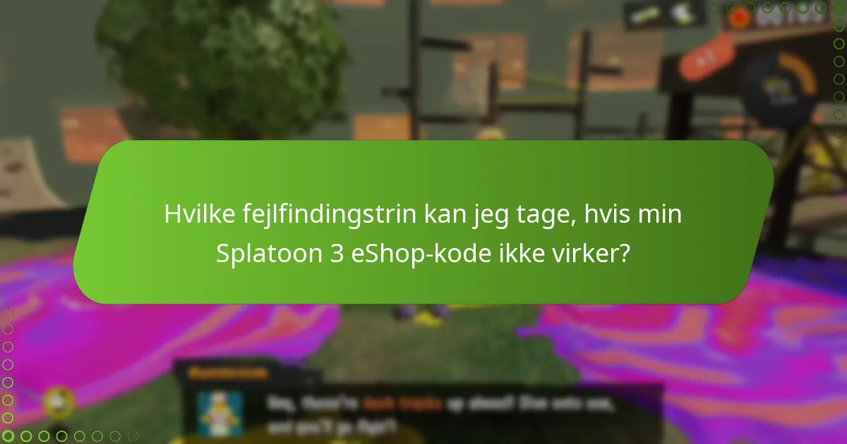 Hvor kan jeg købe Splatoon 3 eShop-koder?