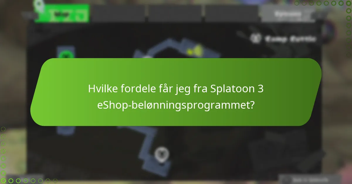 Hvilke fordele får jeg fra Splatoon 3 eShop-belønningsprogrammet?