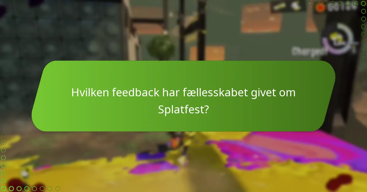 Hvilke forbedringer ønsker spillere til fremtidige Splatfest-events?