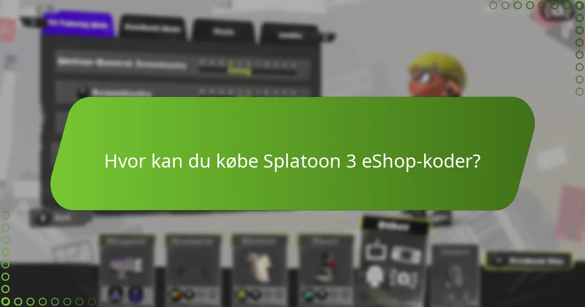 Hvordan sammenlignes Splatoon 3 eShop kodepolitikker med andre spil?